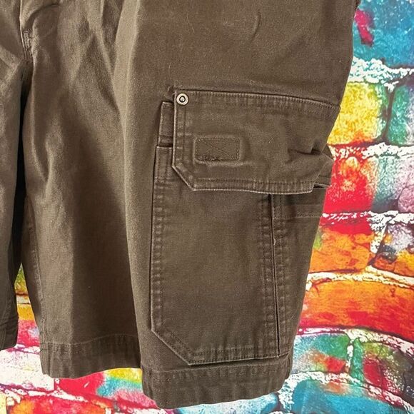 Duluth Shorts Mens 48 Brown Flex Firehose Carpenter Cargo Outdoor Relaxed Fit - Picture 2 of 5